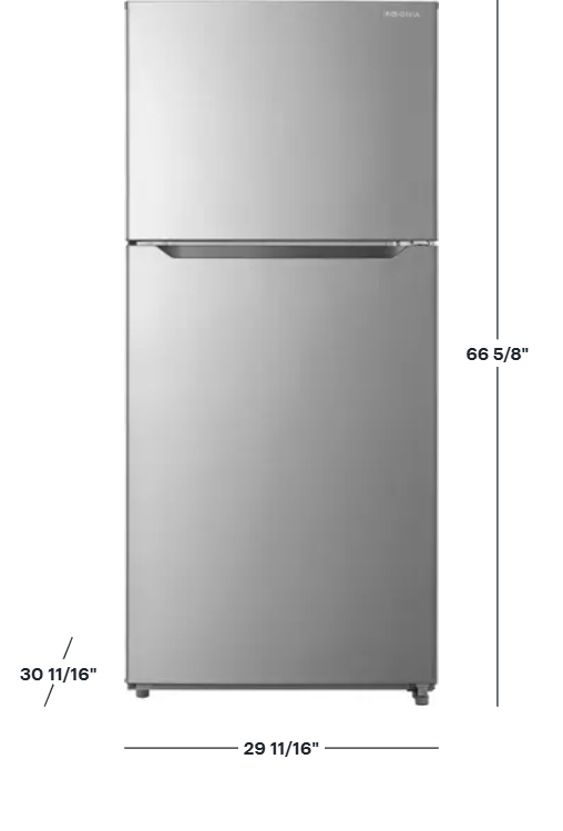 Insignia™ - 18 Cu. Ft. Top-Freezer Refrigerator with ENERGY STAR Certification - Stainless Steel