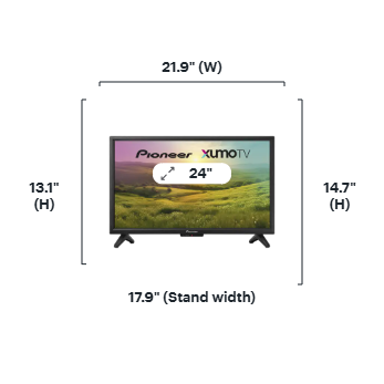 Pioneer - 24” Class LED HD Xumo Smart TV