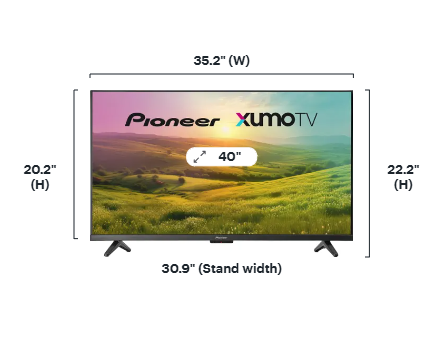 Pioneer - 40” Class LED HD Smart Xumo TV