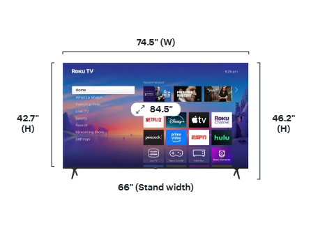 Roku - 85" Class Select Series 4K LED Smart RokuTV (2025)