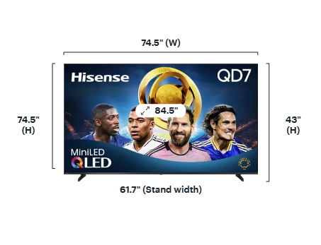 Hisense - 50" Class QD7 Series Mini-LED QLED 4K UHD HDR Smart Fire TV (2025)