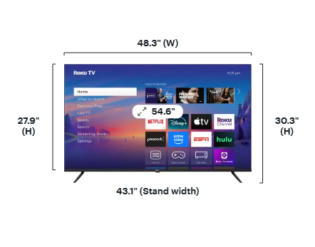 Roku - 55" Class Select Series 4K LED Smart RokuTV (2025)