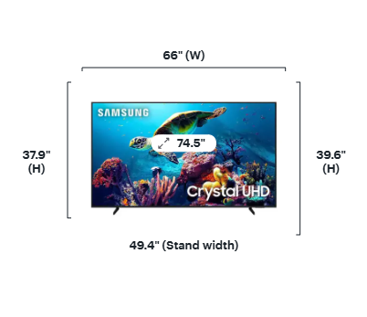 Samsung - 43” Class DU6900 Series Crystal UHD 4K Smart Tizen TV (2024)