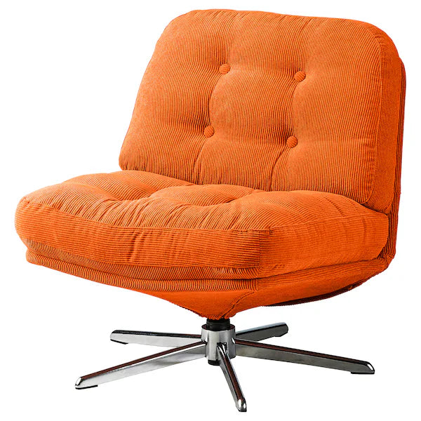 IKEA DYVLINGE Swivel chair, Kelinge orange