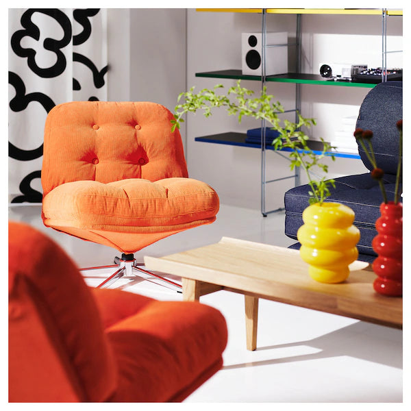 IKEA DYVLINGE Swivel chair, Kelinge orange