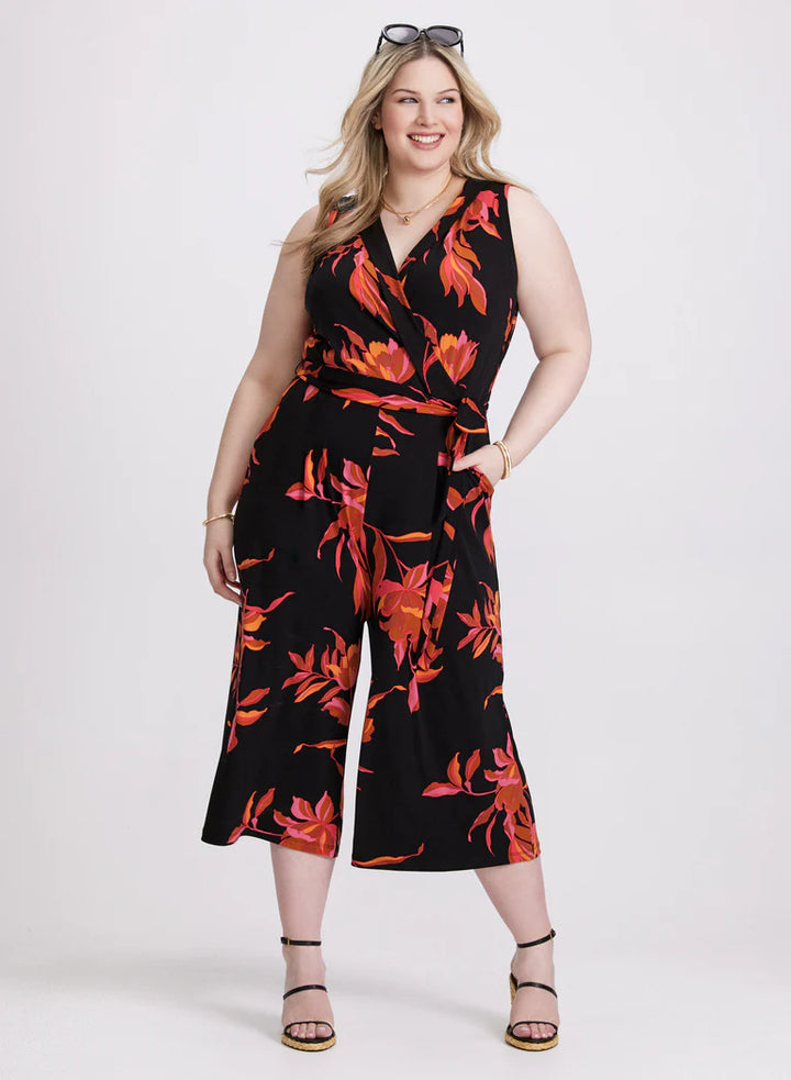 LAURA Tropical Print Jumpsuit