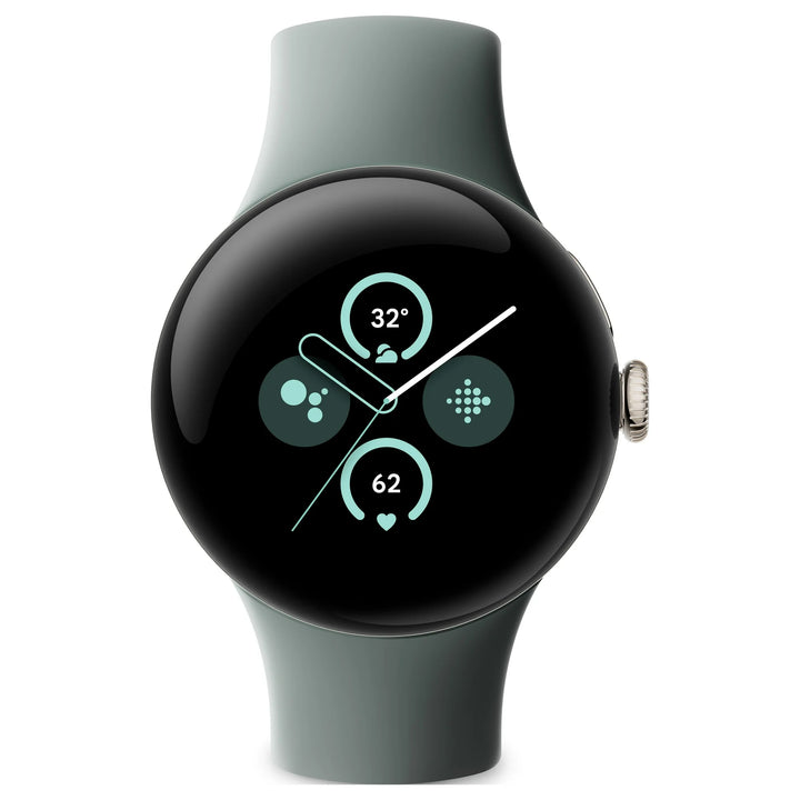 Google Pixel Watch 2 with the Best of Fitbit and Google - Heart Rate Tracking, Stress Management, Safety Features - Android Smartwatch - Matte Black Aluminum Case - Obsidian Active Band - Wi-Fi