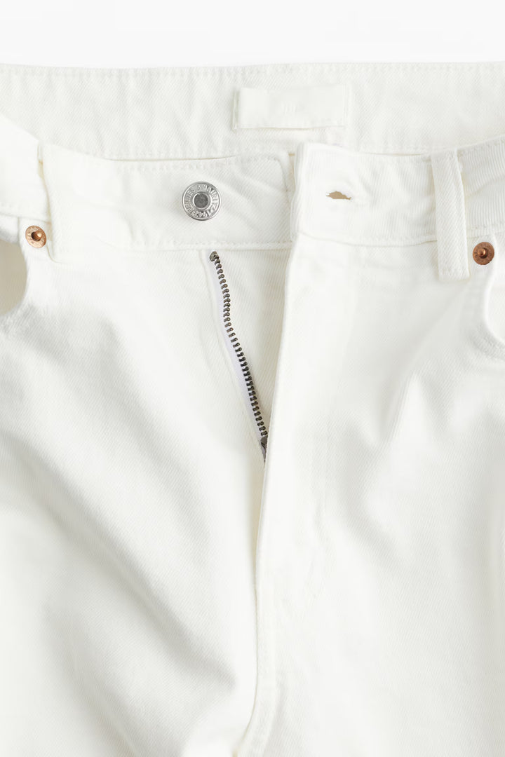 H&M High Rise Slim Leg Mom Jeans