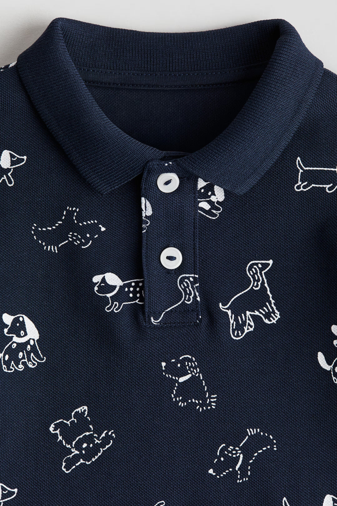 H&M Cotton Piqué Polo Shirt