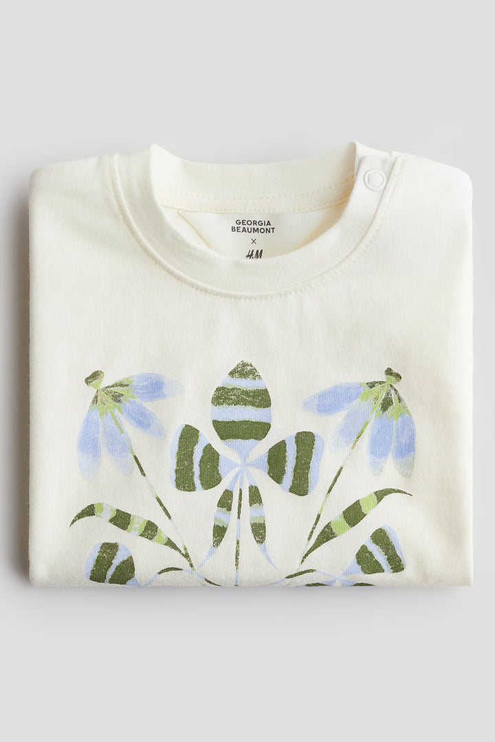 H&M T-Shirt with Printed Motif