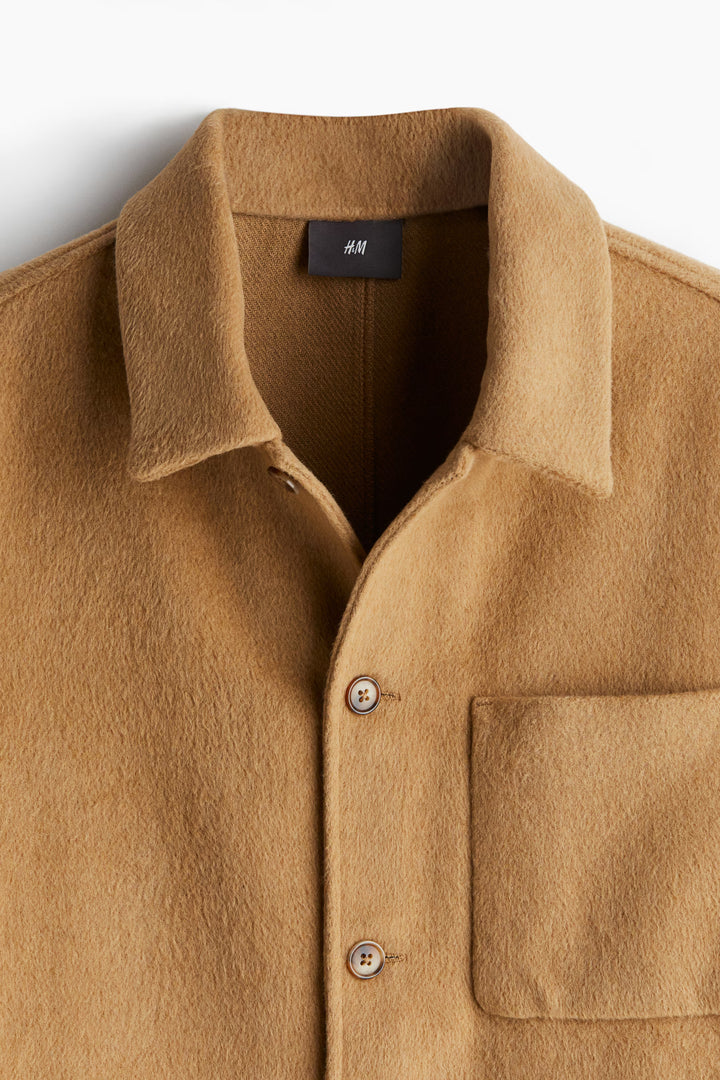 H&M Regular Fit Brushed Overshirt