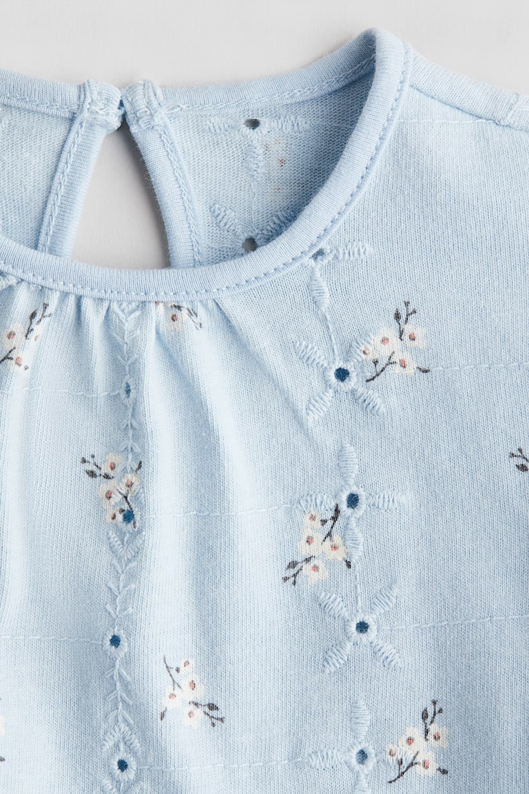 H&M Eyelet-Embroidered Dress