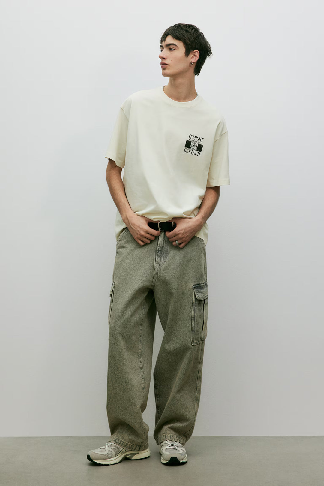 H&M Loose Fit Printed T-shirt