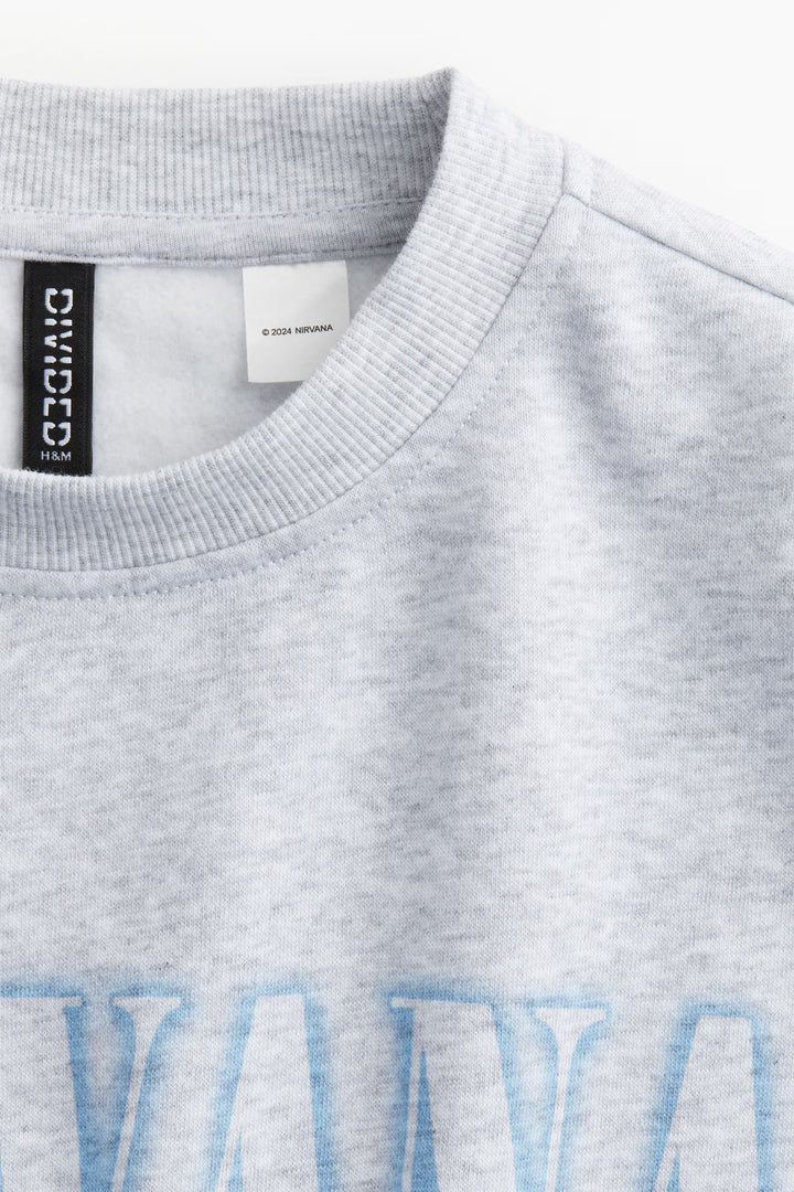 H&M Oversized Printed Sweatshirt