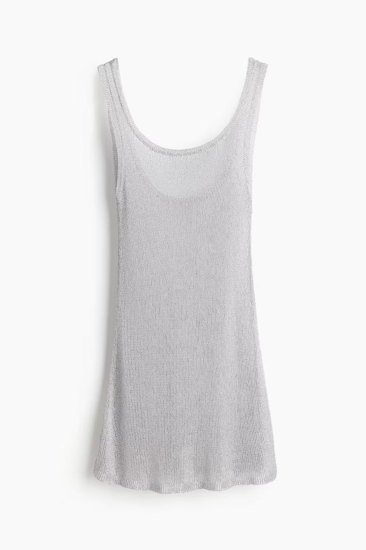 H&M Fine-knit A-line Dress