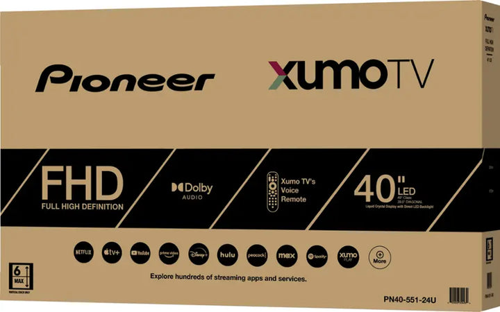 Pioneer - 40” Class LED HD Smart Xumo TV