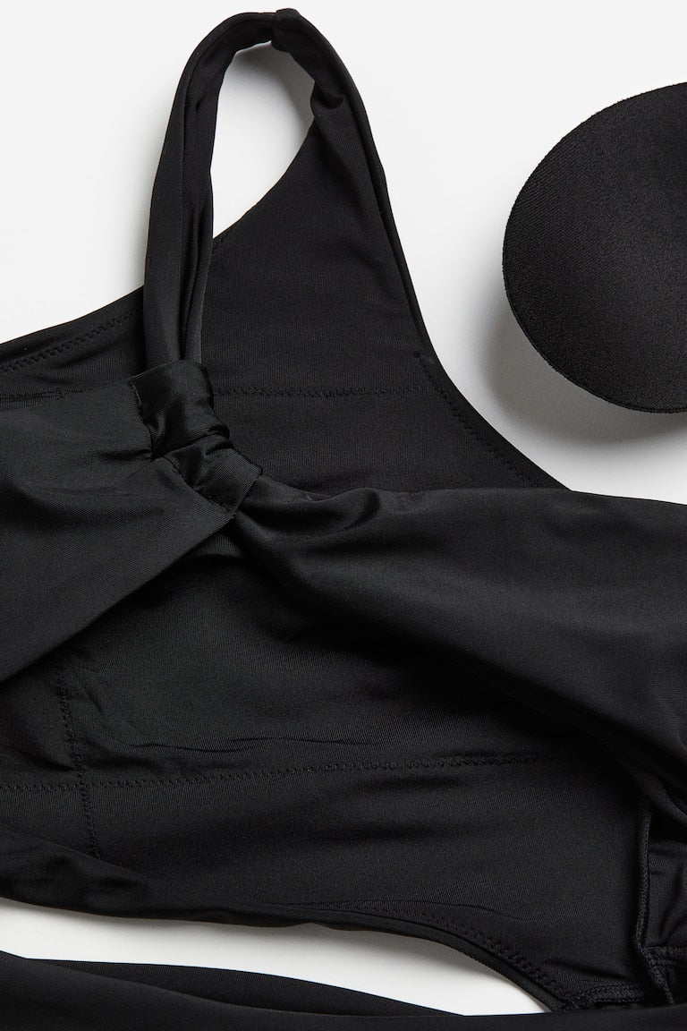 H&M Padded-cup High-leg Swimsuit