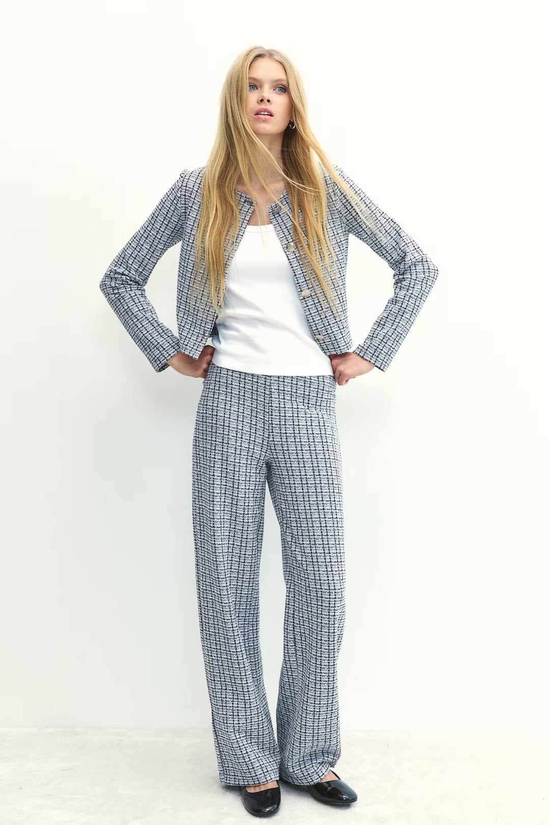 H&M Textured Jersey Pants