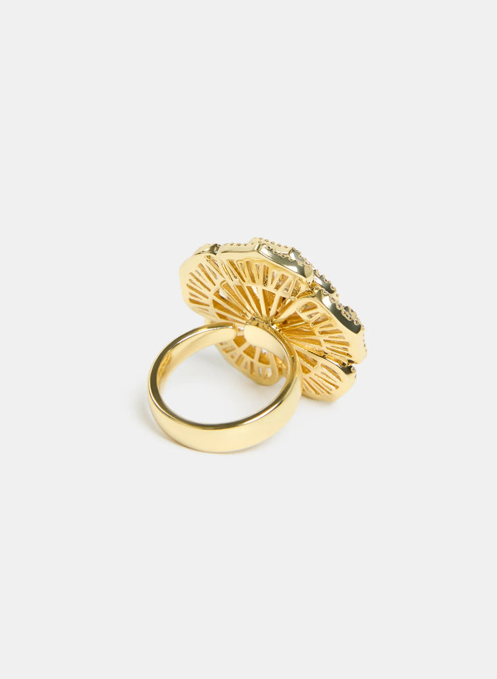 Laura Crystal Flower Ring