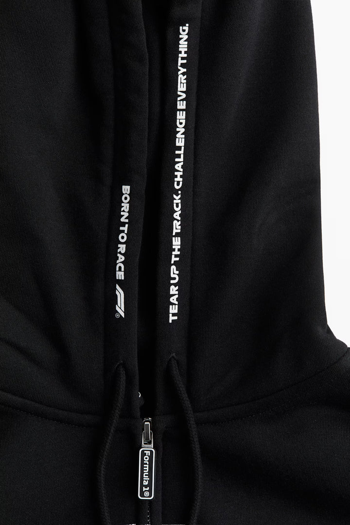 H&M Oversized Hooded Jacket with Motif