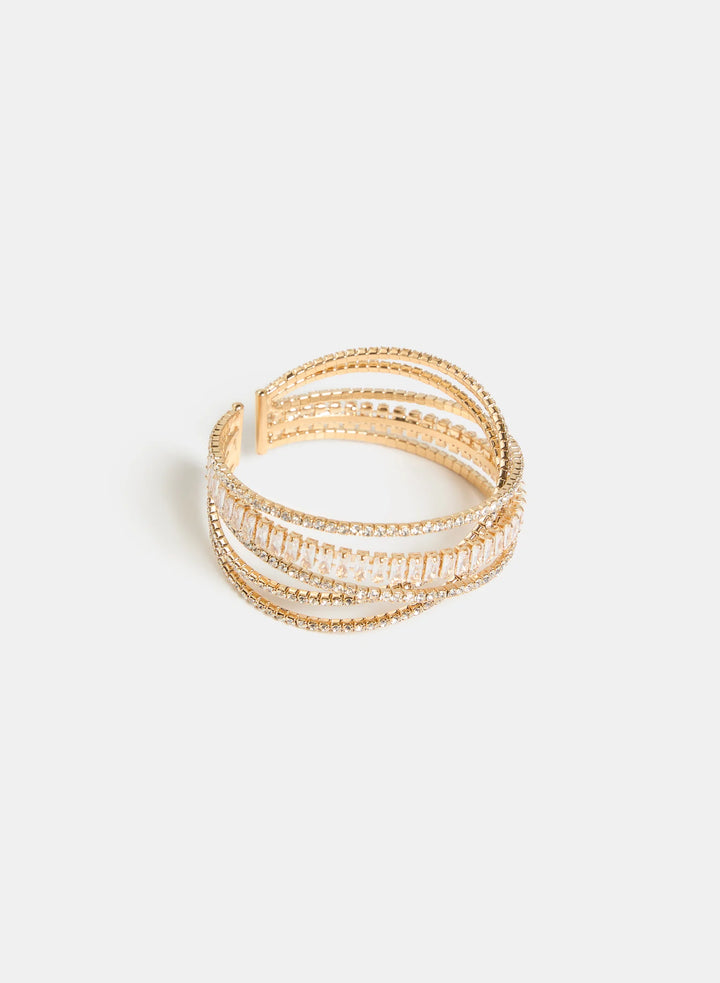 Laura Criss-Cross Crystal Bracelet