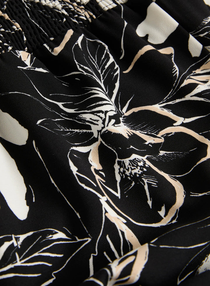 LAURA Crepe Floral Wide Leg Pants