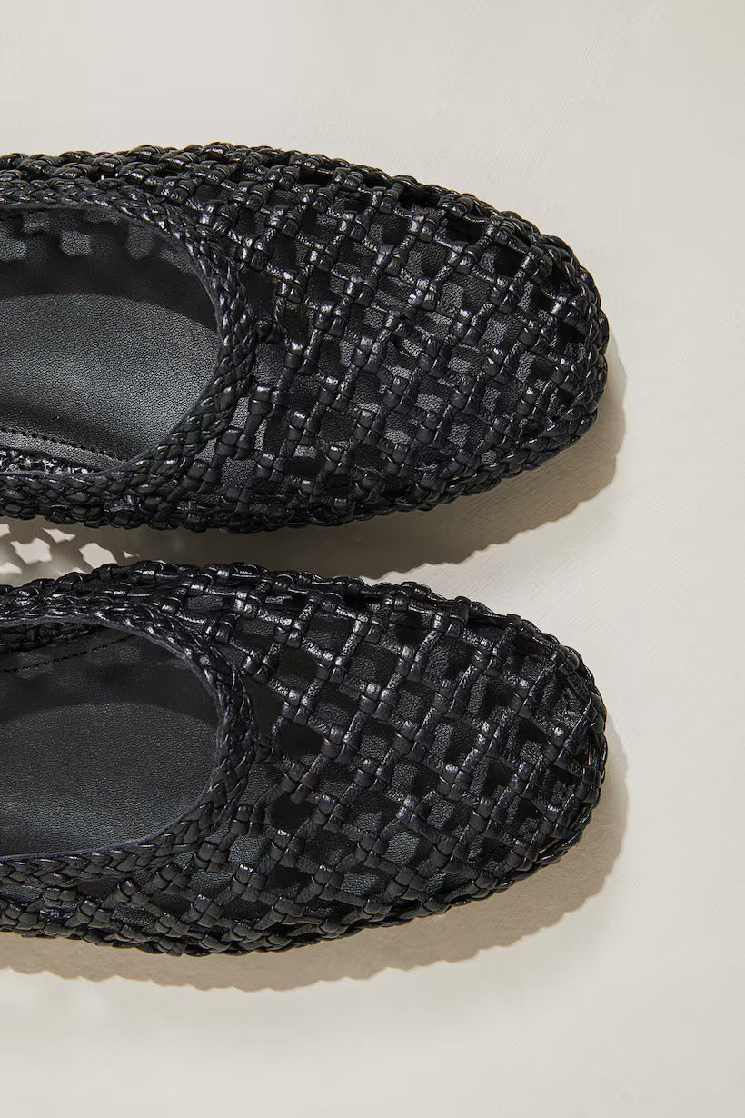 H&M Braided Leather Flats