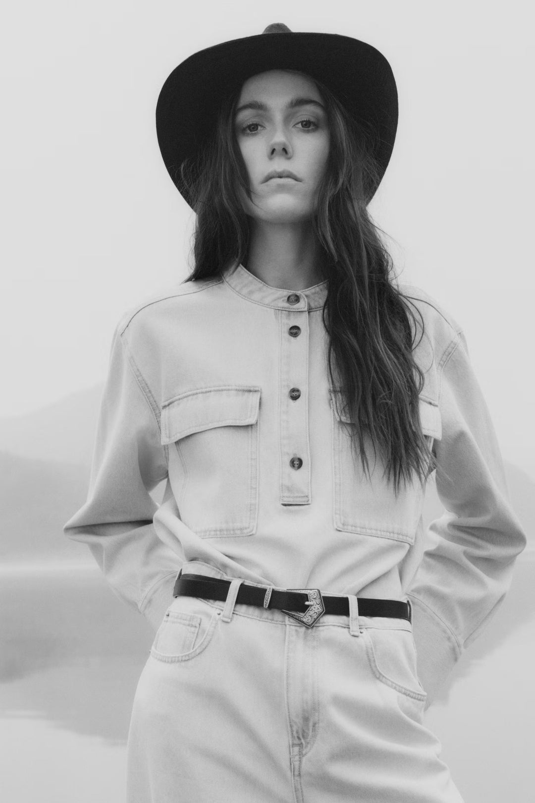 H&M Loose-Fit Denim Shirt