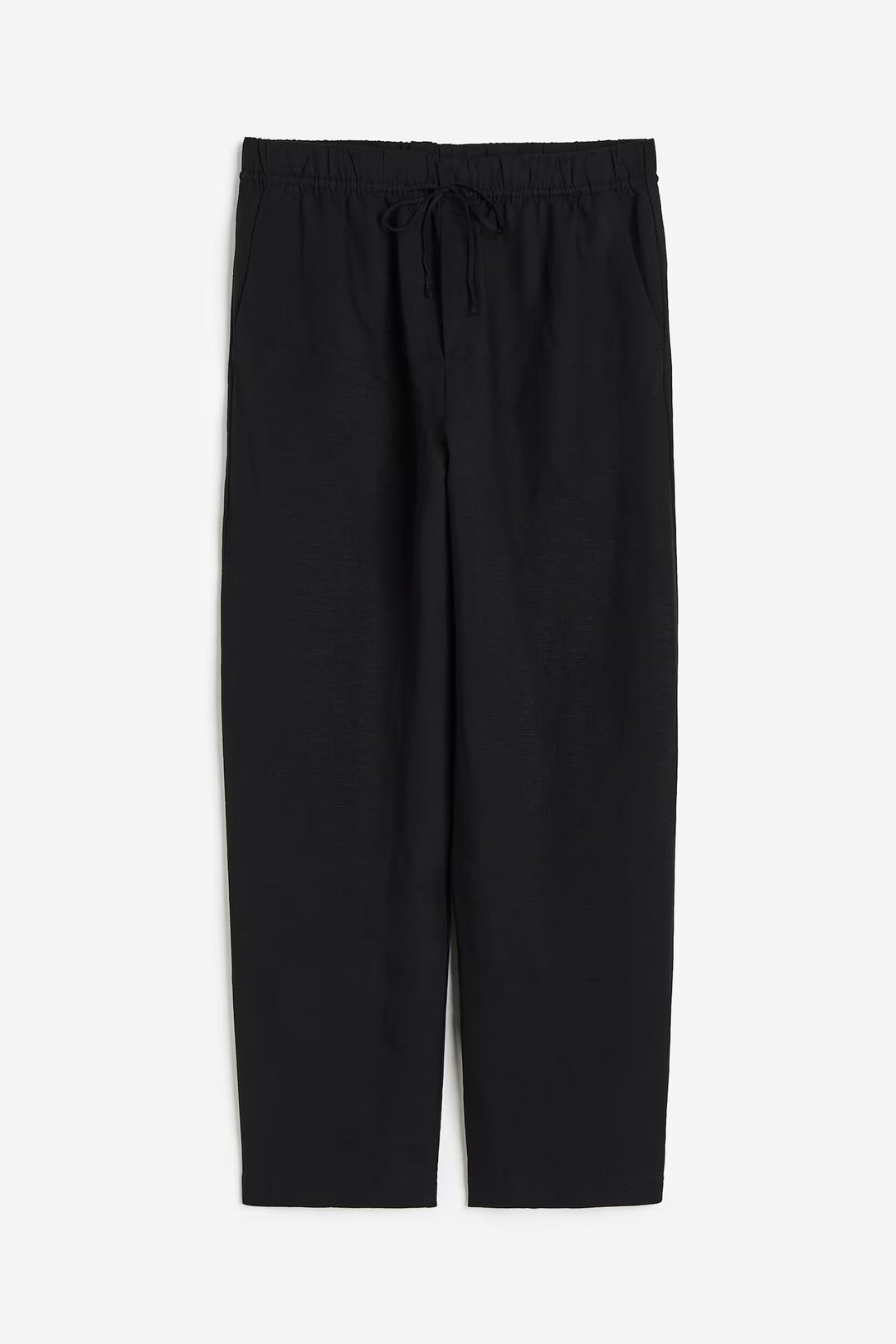 H&M Linen-blend Tapered Pants