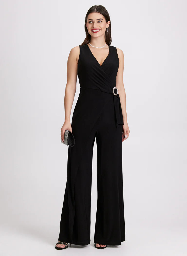 LAURA Embellished Wide-Leg Jumpsuit
