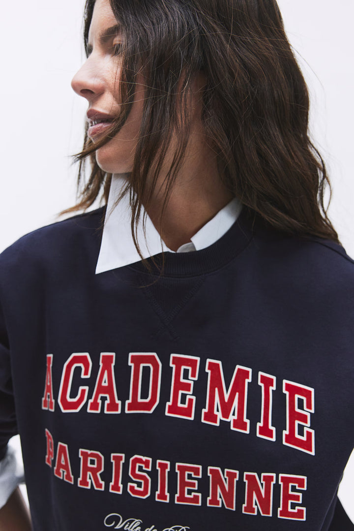 H&M Sweatshirt with Text Motif