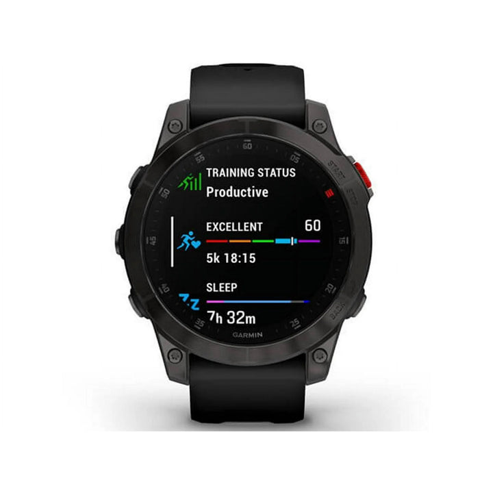 Garmin epix Gen 2, Premium active smartwatch, Health and wellness features, touchscreen AMOLED display, adventure watch with advanced features, black titanium