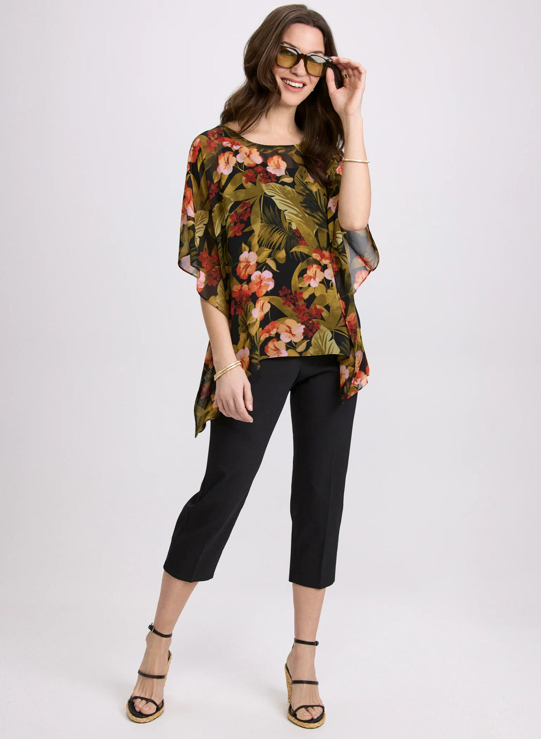 LAURA Studded Cotton-Blend Capris