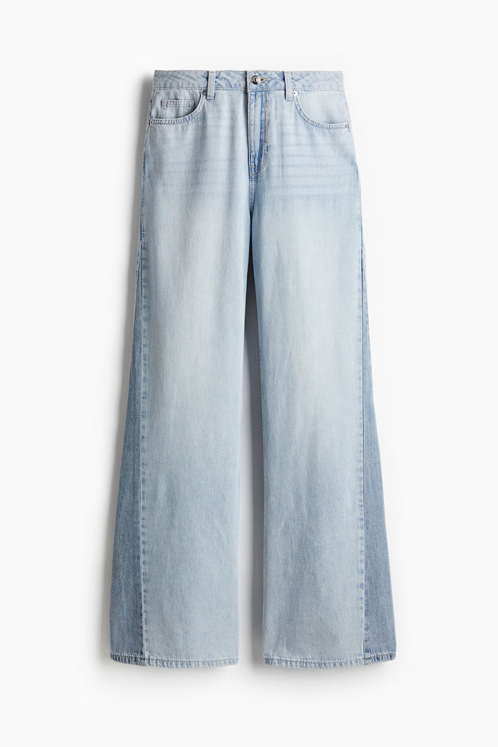 H&M Feather Soft Flared Ultra High Jeans