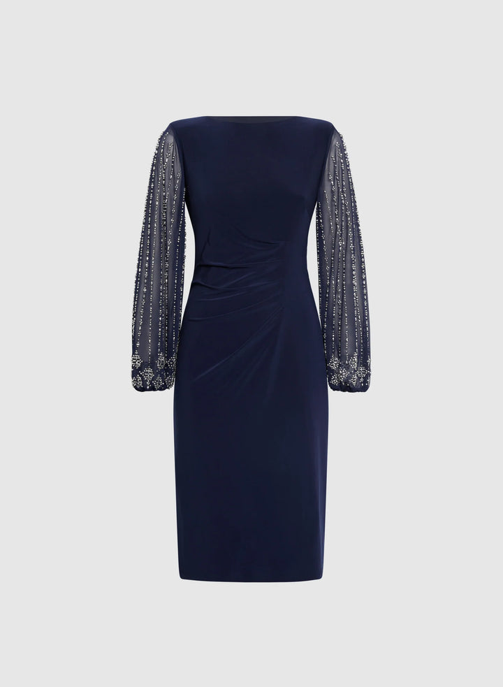 LAURA Beaded Sleeve Dress