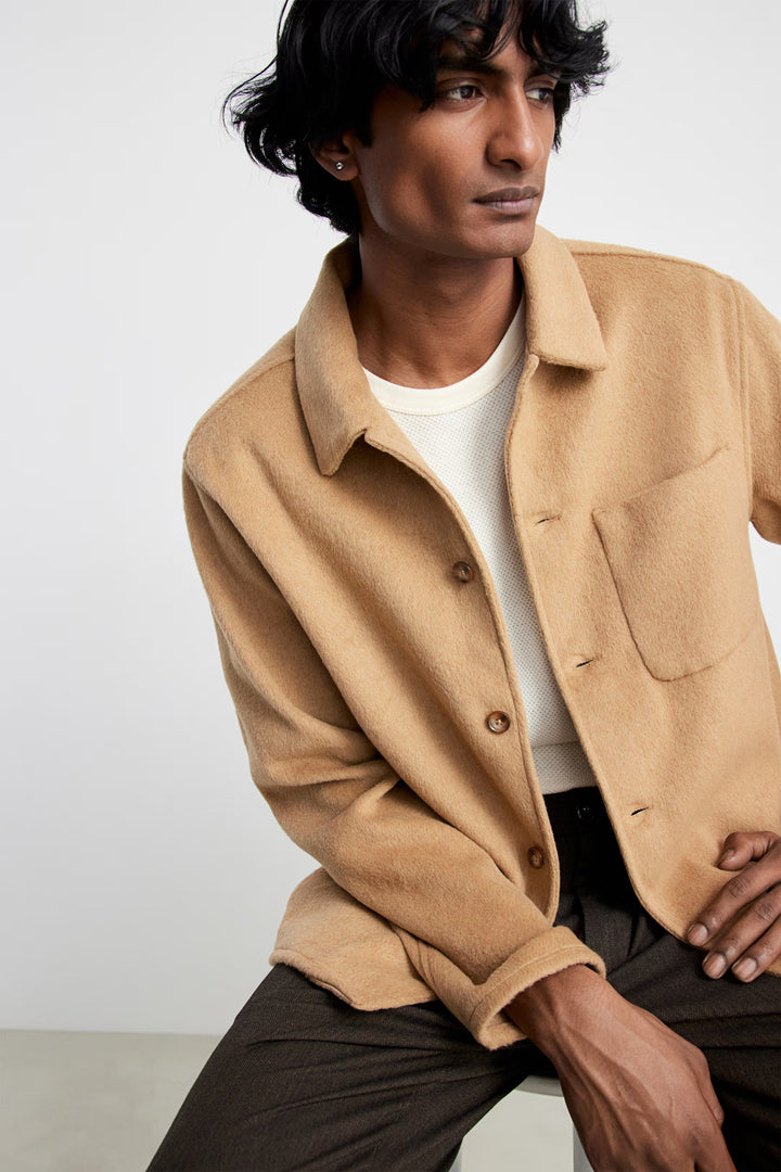 H&M Regular Fit Brushed Overshirt