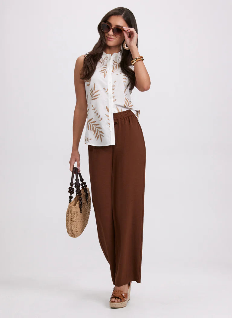 LAURA Tropical Embroidered Blouse