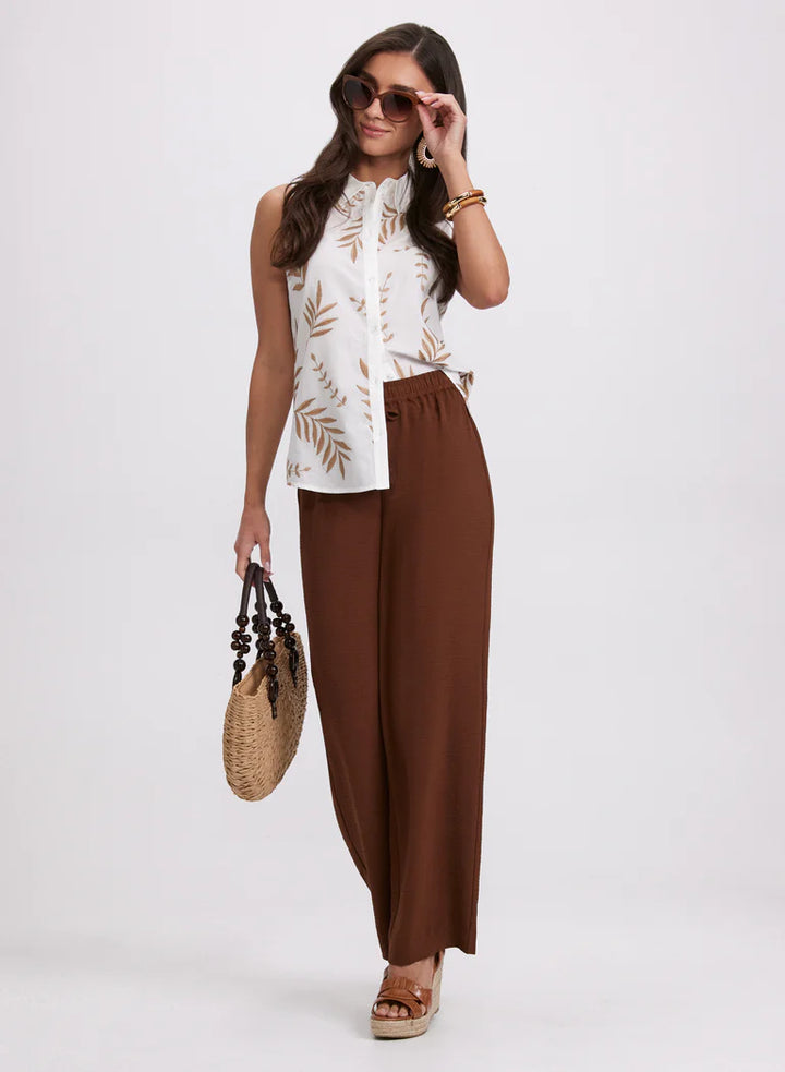 LAURA Tropical Embroidered Blouse