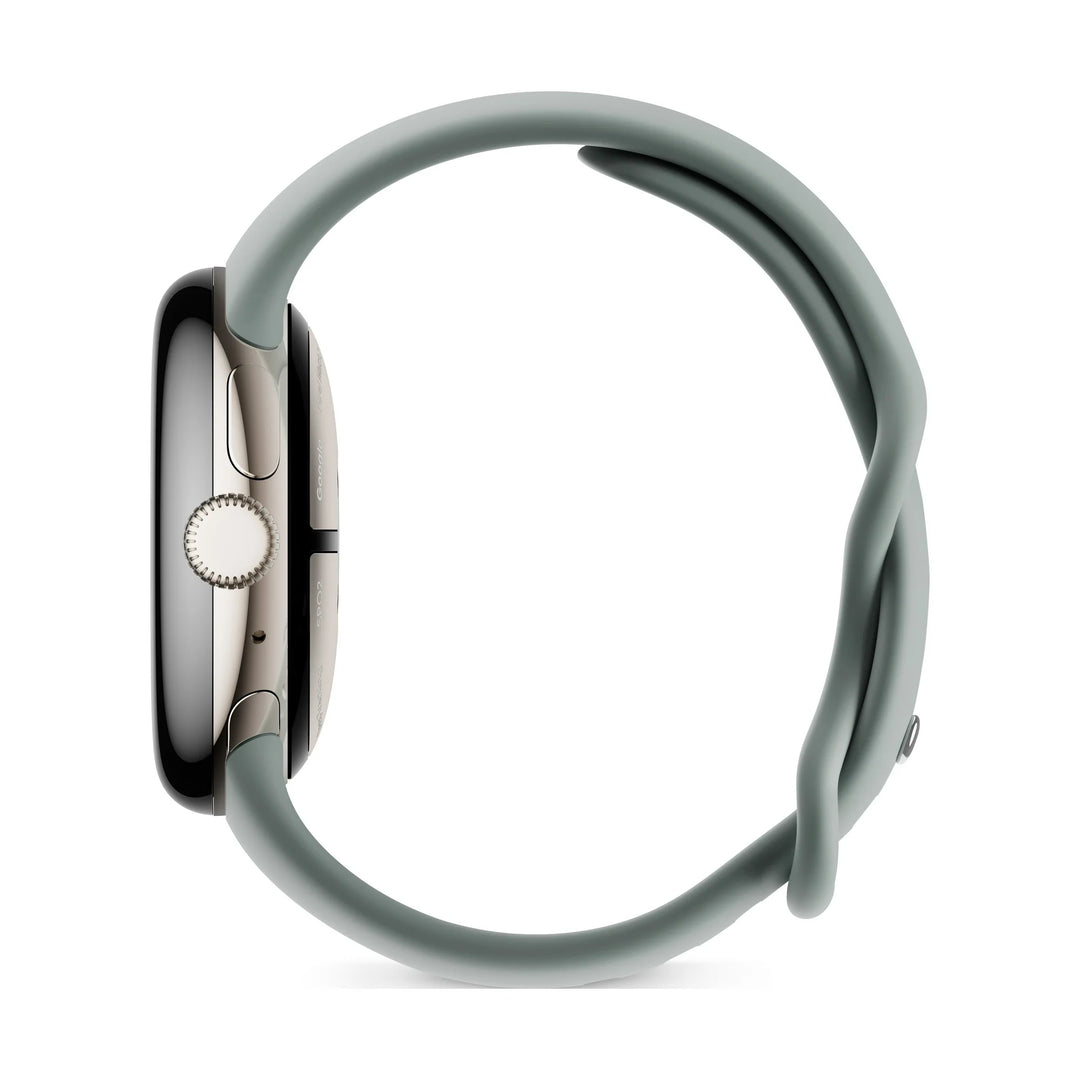 Google Pixel Watch 2 with the Best of Fitbit and Google - Heart Rate Tracking, Stress Management, Safety Features - Android Smartwatch - Champagne Gold Aluminum Case - Hazel Active Band - Wi-Fi