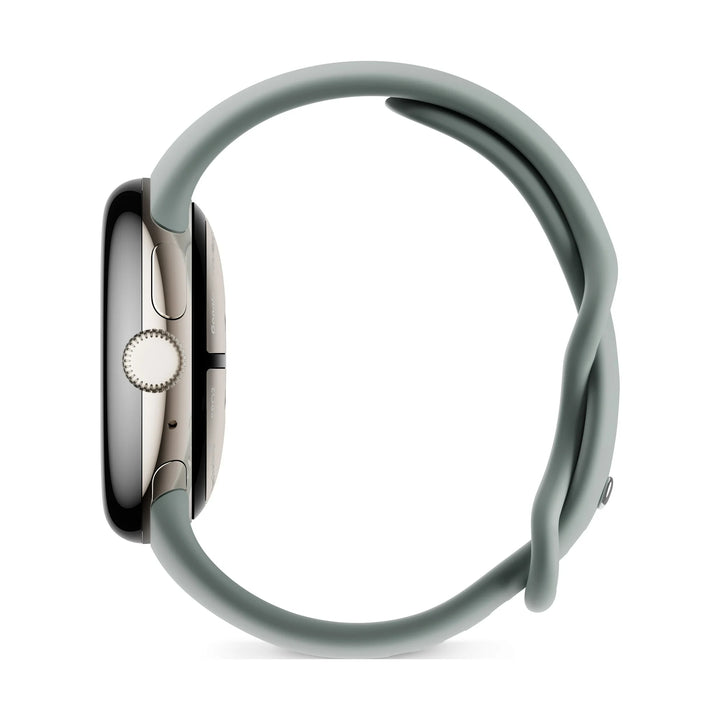 Google Pixel Watch 2 with the Best of Fitbit and Google - Heart Rate Tracking, Stress Management, Safety Features - Android Smartwatch - Champagne Gold Aluminum Case - Hazel Active Band - Wi-Fi