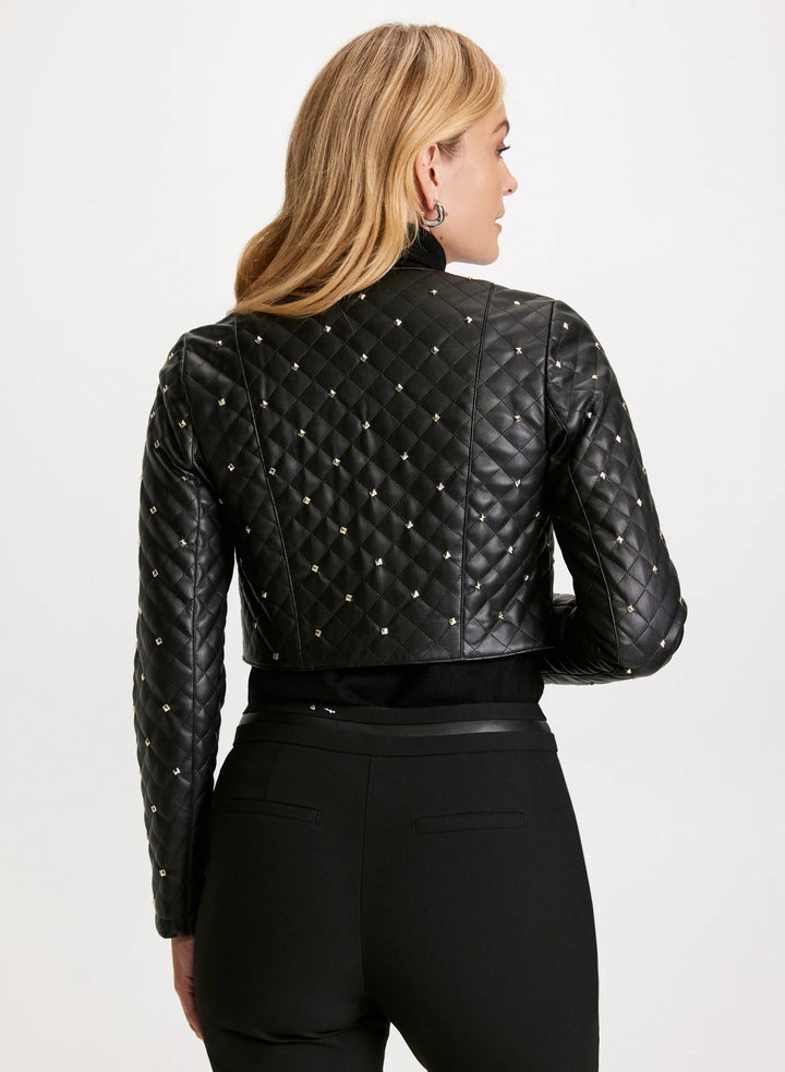 LAURA Studded Vegan Leather Jacket