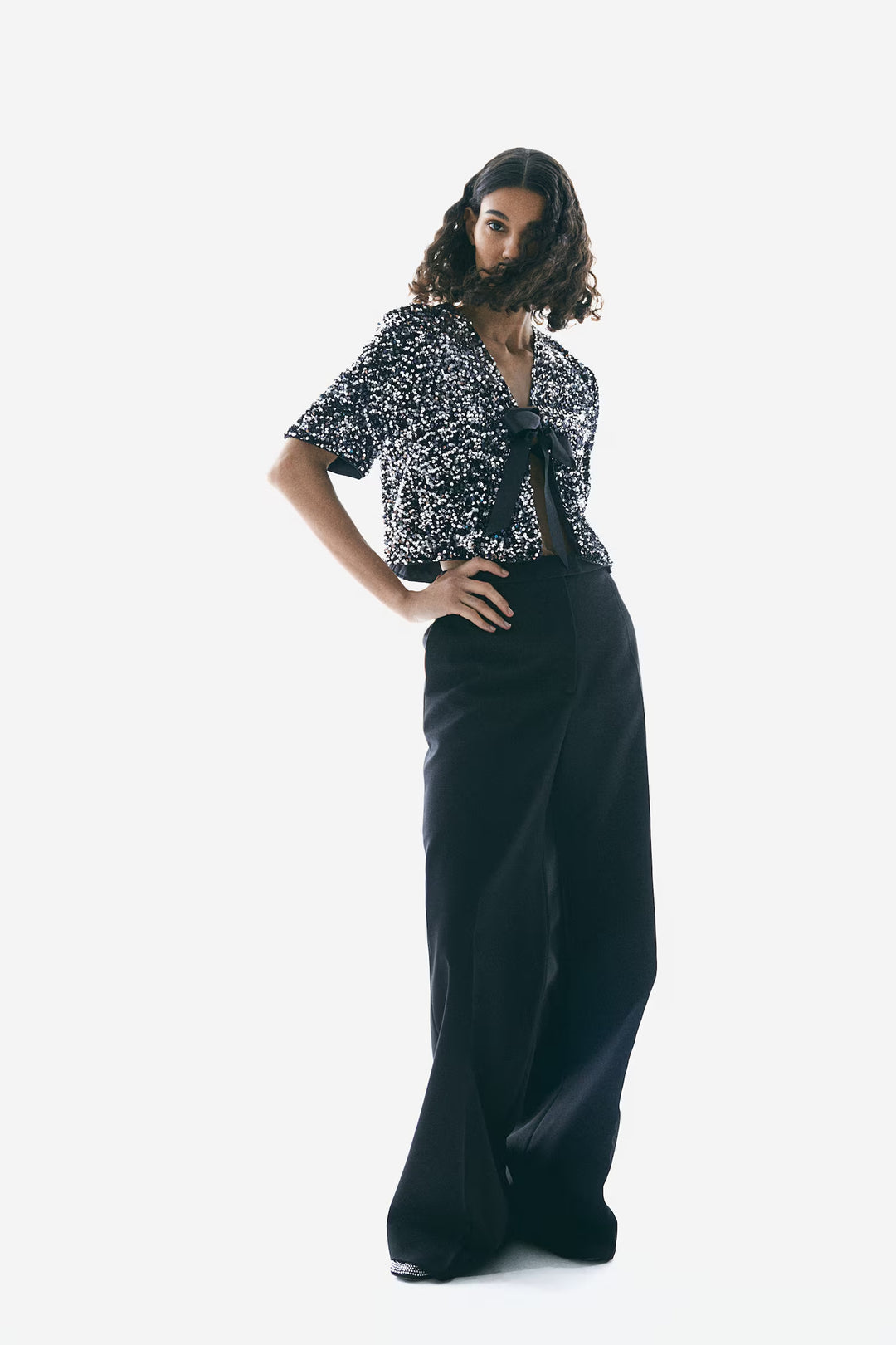 H&M Sequined Blouse