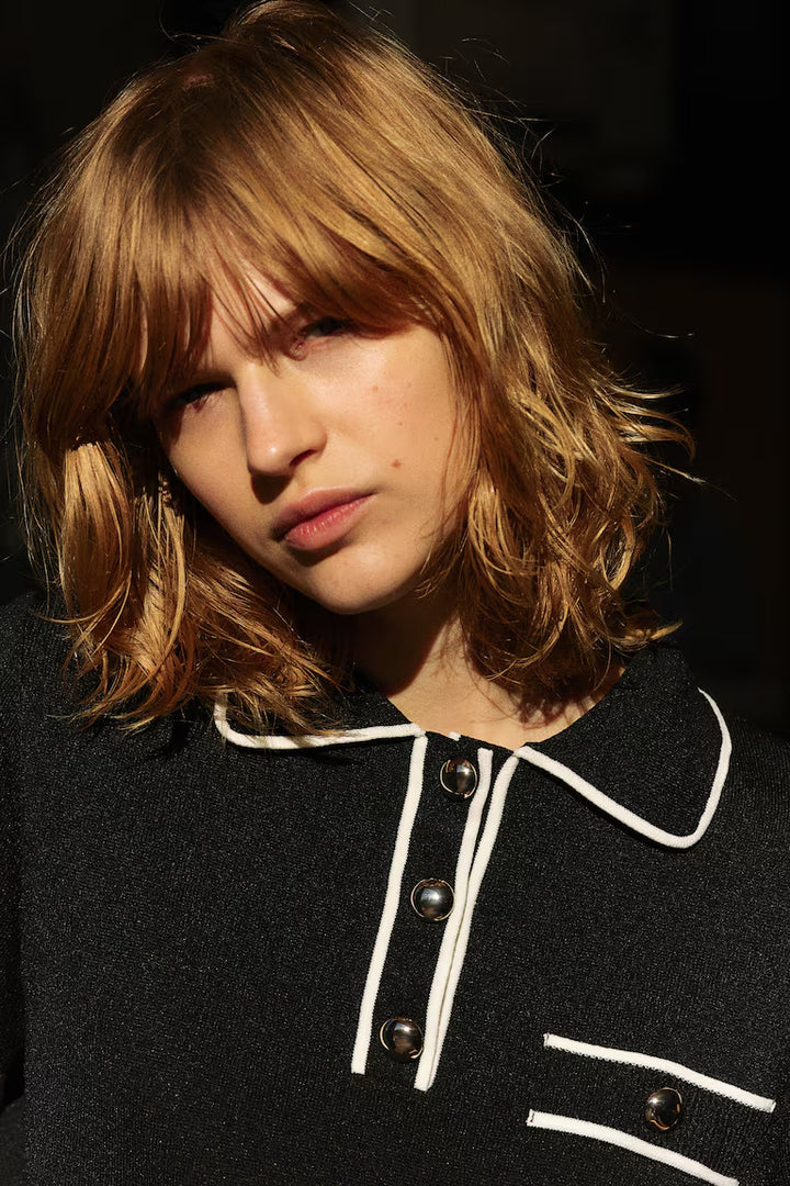 H&M Knit Top with Collar