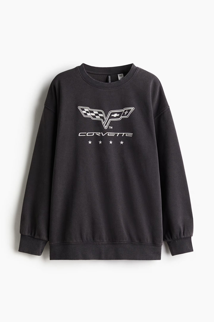 H&M Oversized Printed Sweatshirt