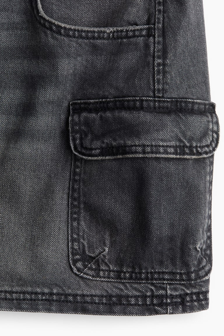 H&M Denim Cargo Mini Skirt