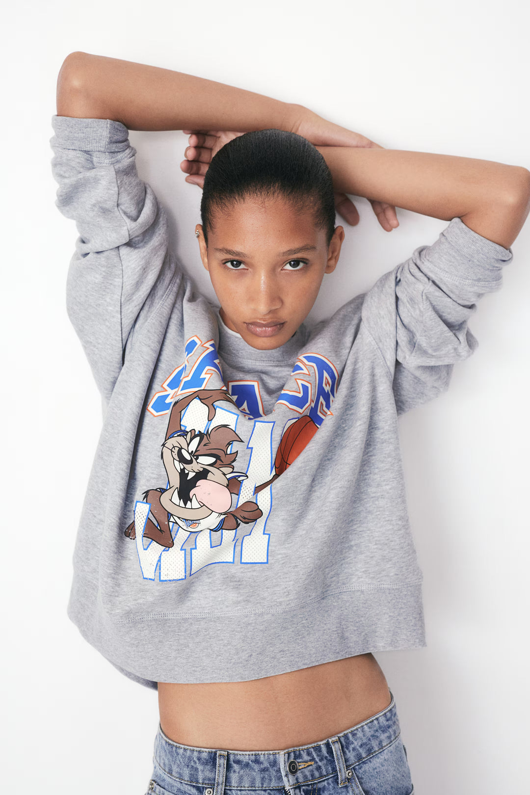 H&M Oversized Printed Sweatshirt
