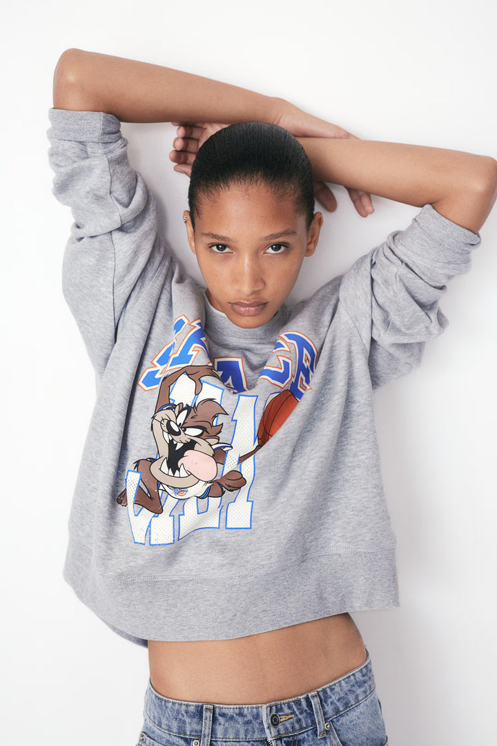 H&M Oversized Printed Sweatshirt