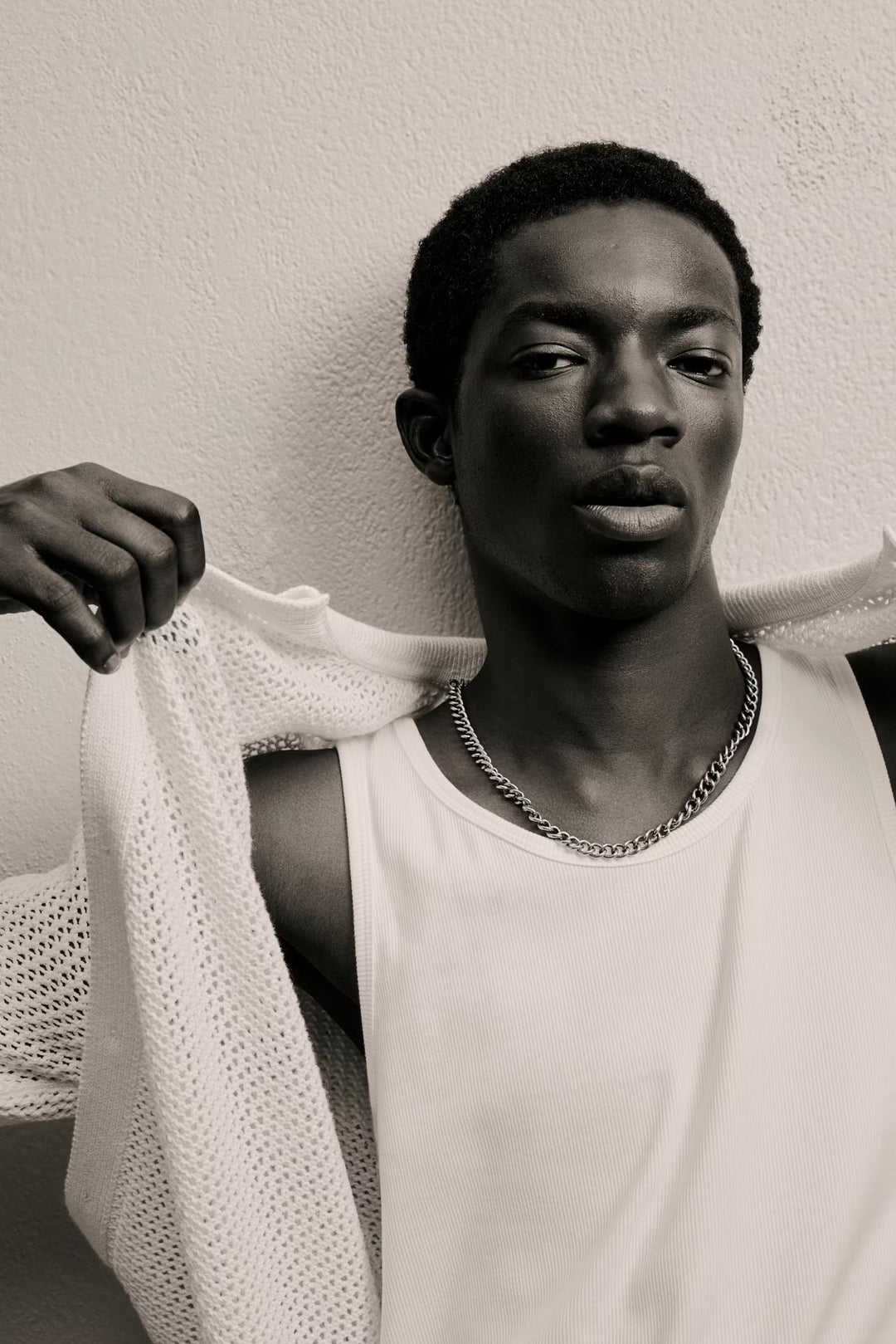 H&M Regular Fit Pointelle-Knit Shirt