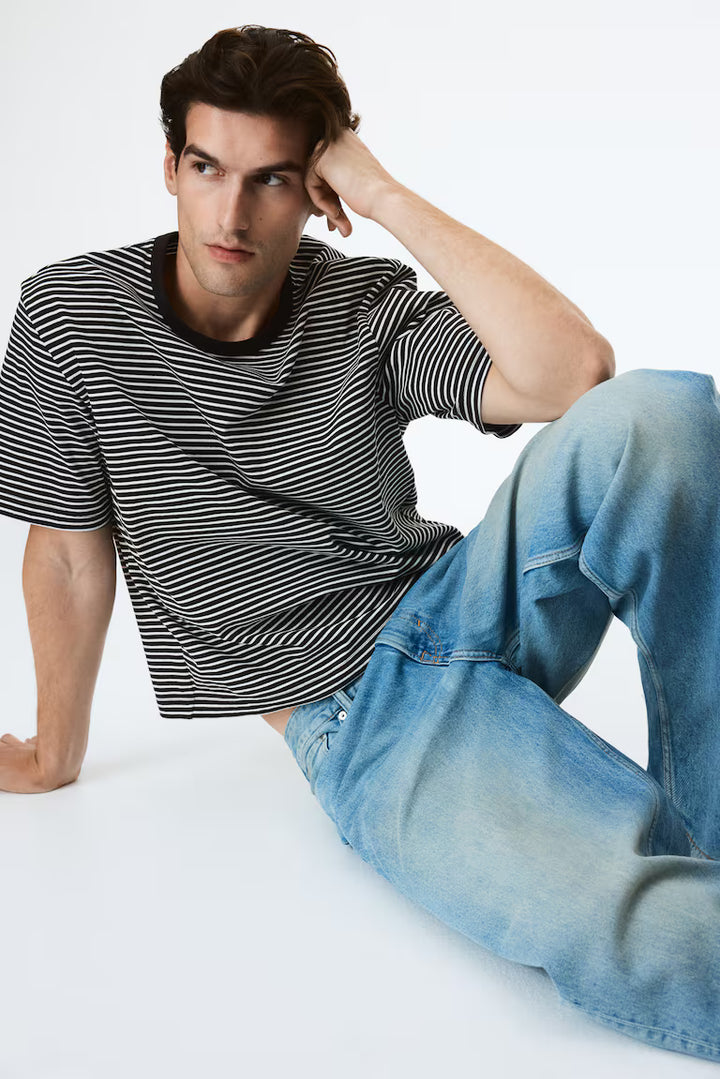 H&M Barrel-Leg Loose-Fit Jeans