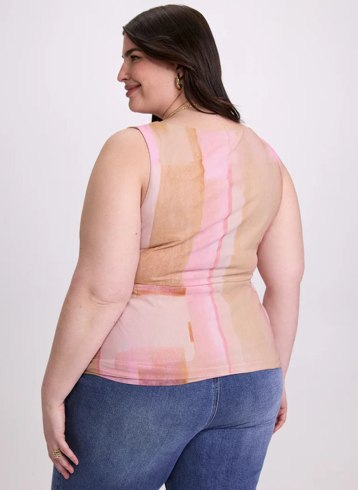 LAURA Printed Mesh Tank Top